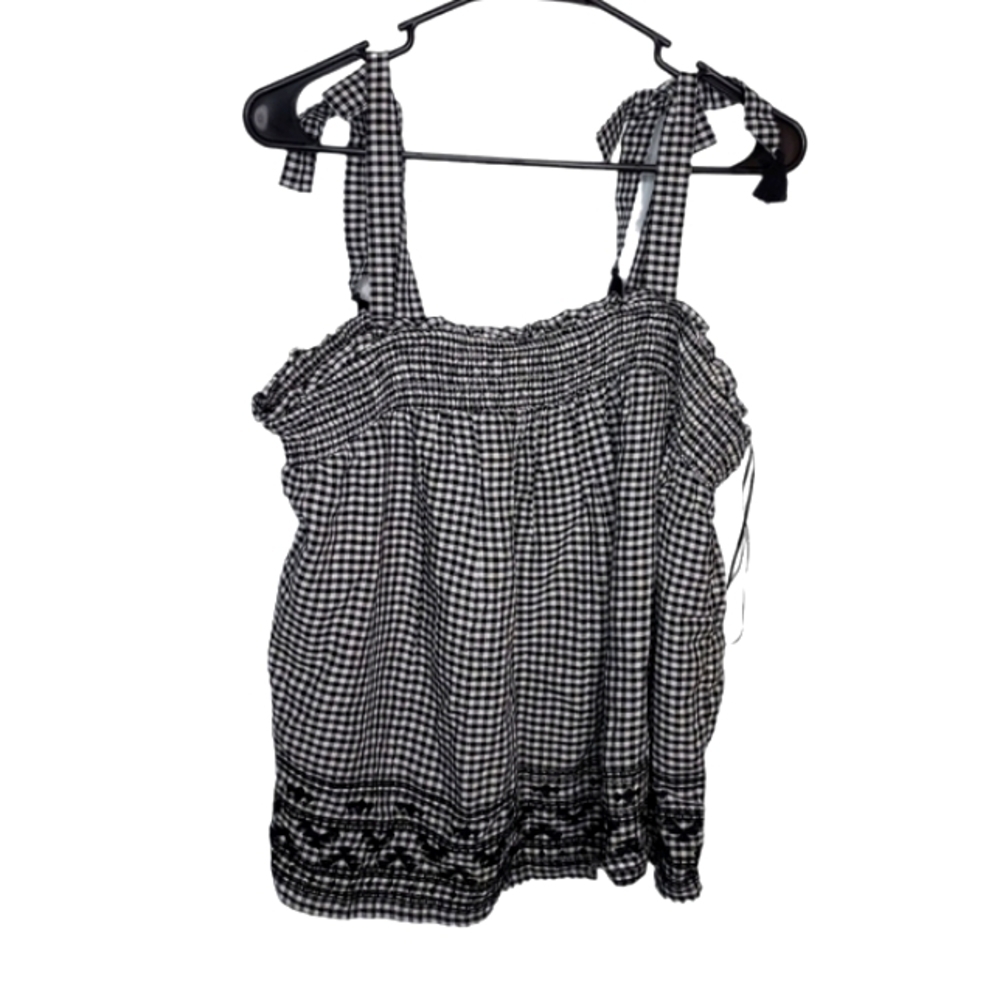 Old Navy NWT Black & White Crop Top Size Large